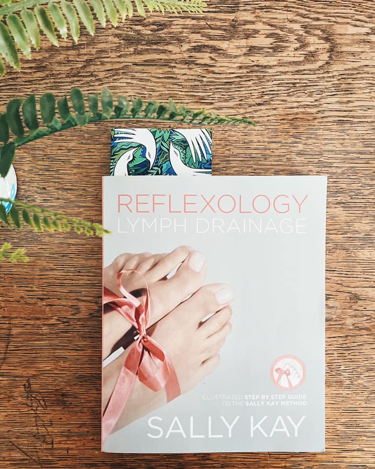 Picture of a book called Reflexology for Lymph Drainage by Sally Kay.
