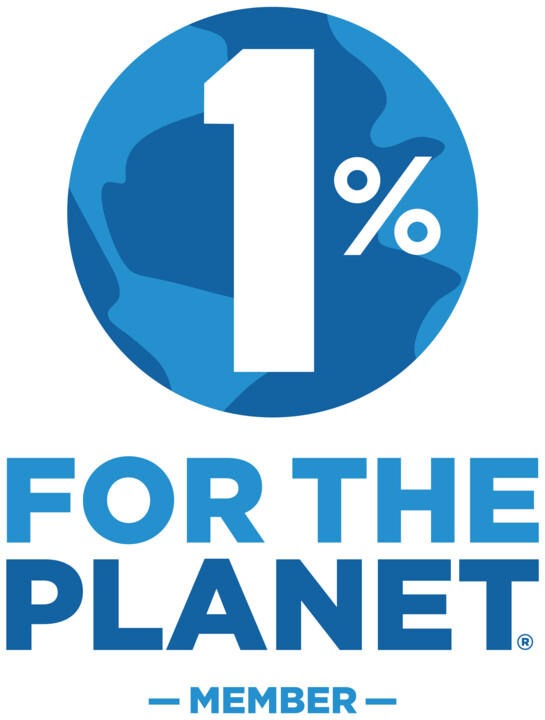 1% for the planet business member logo blue full colour